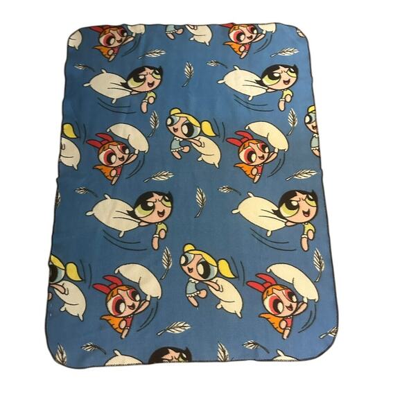 Unbranded Other - Y2K Power Puff Girls Blanket Lap Throw Fleece Graphic Cartoon Network 4’ X 5’